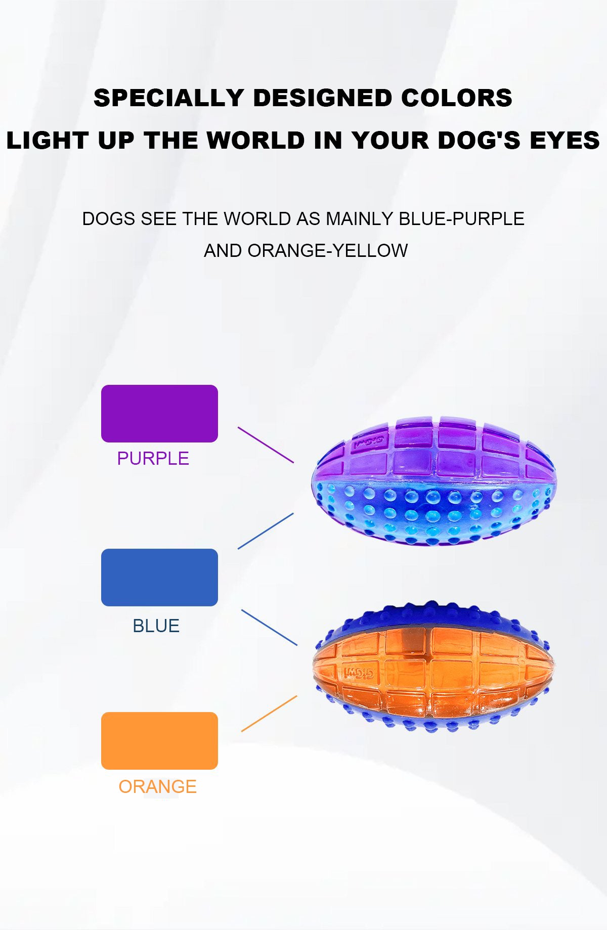 GiGwi Squeaker Rugby Ball