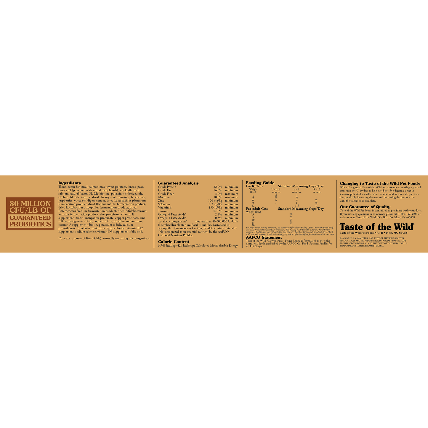 Taste Of The Wild - Canyon River Feline Recipe