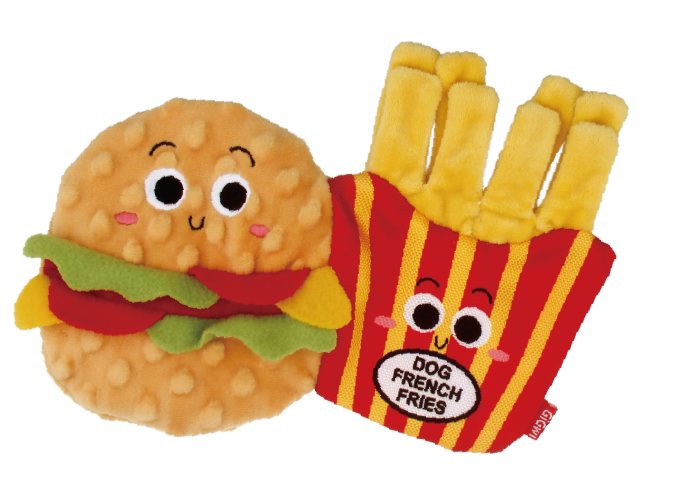 GiGwi Foody Friendz Interactive Plush Dog Toy