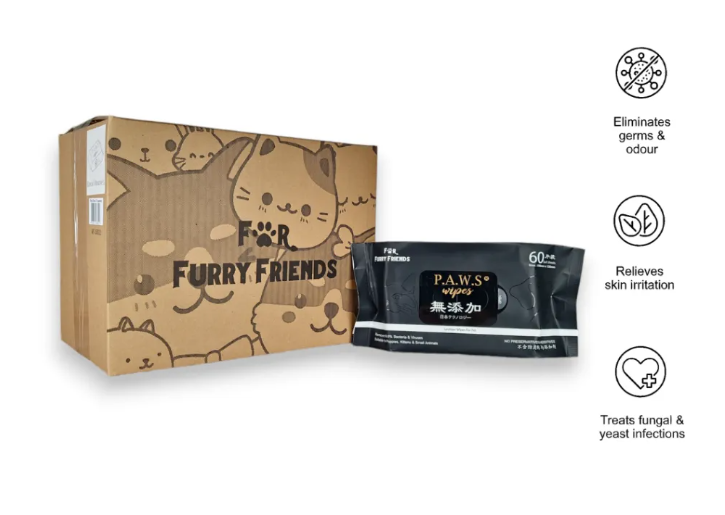 For Furry Friends Pet’s Activated Water Sanitizer (P.A.W.S) Wipes