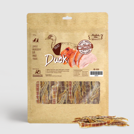 Absolute Bites Air Dried Duck Breast (400G)