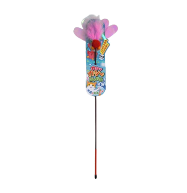 Petz Route Cat Teaser Toy Goldfish Stick - 35cm