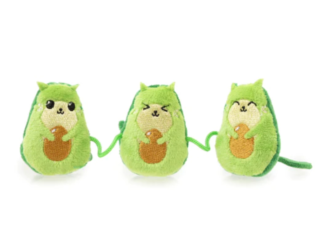 FuzzYard Avocatos Plush Cat Toy