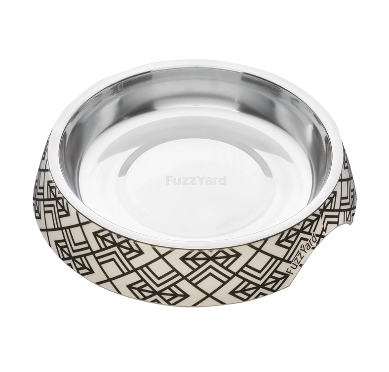 FuzzYard Melamine Cat Bowl - Gatsby