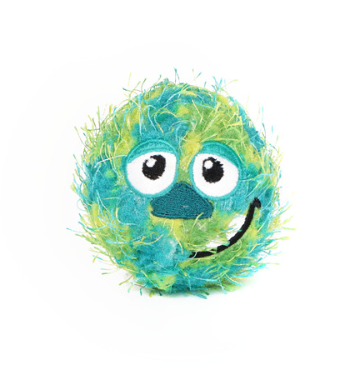 GiGwi Plush Friendz Ball Dog Toy (Green)