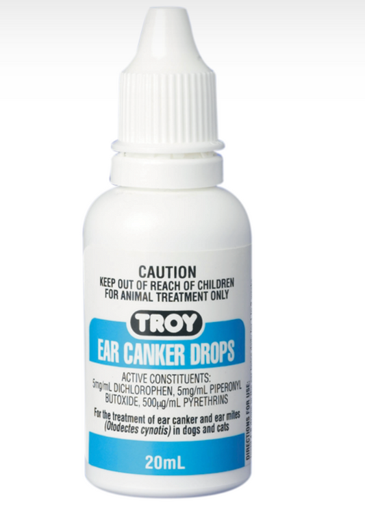Troy Ear Canker Drops 20ml