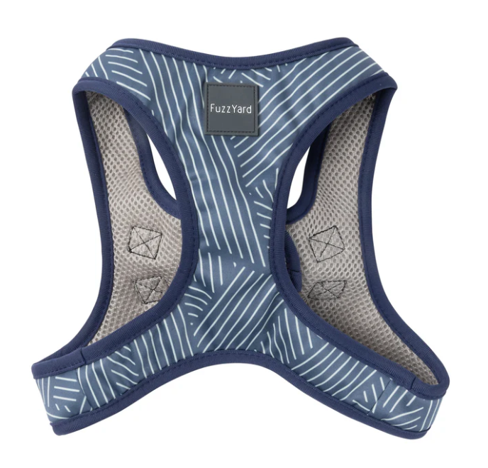 FuzzYard Step-In Harness - Thornbury Aegean Blue (Small)