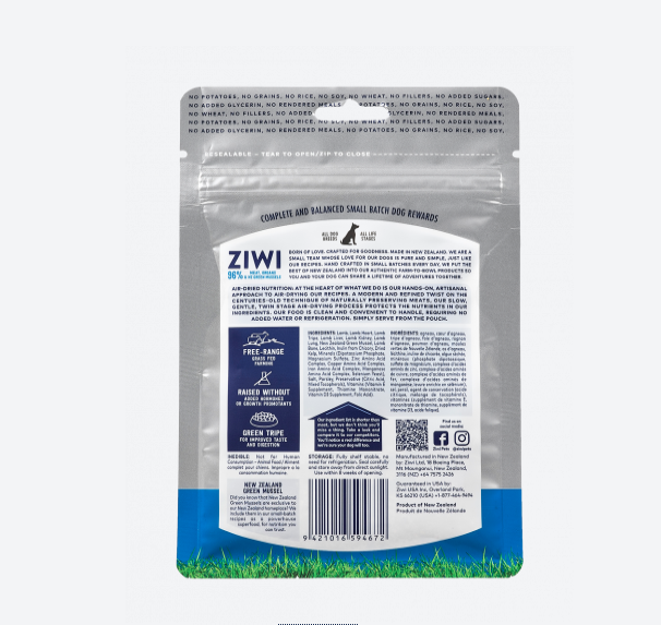 15% OFF - ZIWI Peak Good Dog Rewards Lamb (85G)