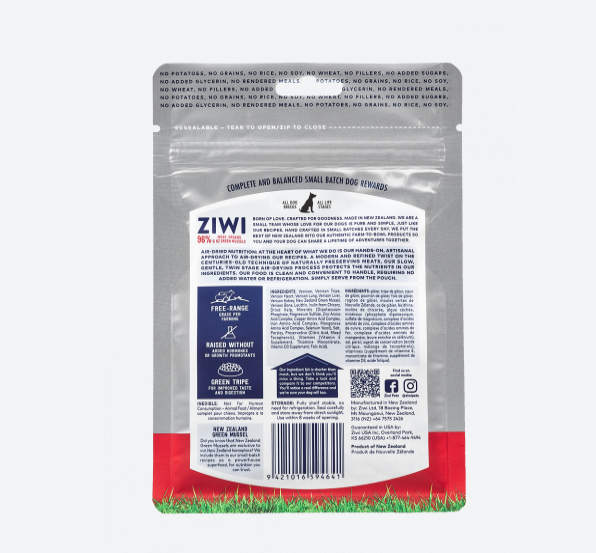 15% OFF - ZIWI Peak Good Dog Rewards Venison (85G)