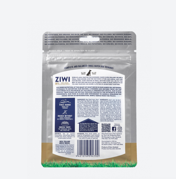 15% OFF - ZIWI Peak Good Dog Rewards Beef 85g