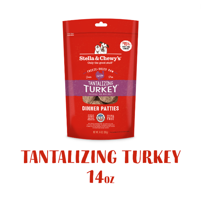 Stella & Chewy's Freeze Dried Dinner Patties Turkey (14oz)