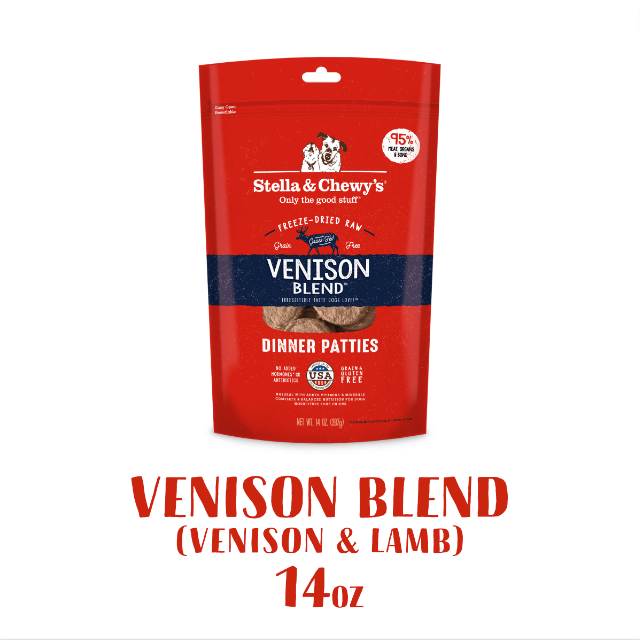 Stella & Chewy's Freeze Dried Dinner Patties Vension (14oz)