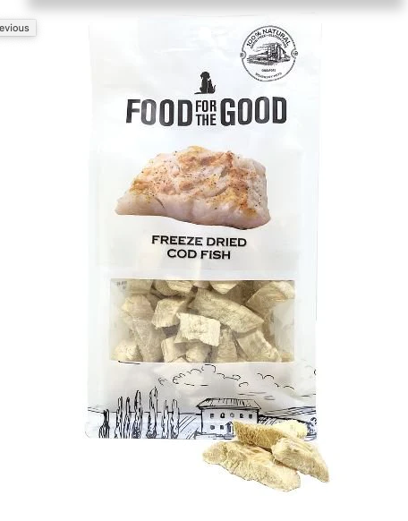Food For The Good Codfish Grain-Free Freeze-Dried Treats For Cats & Dogs 50g