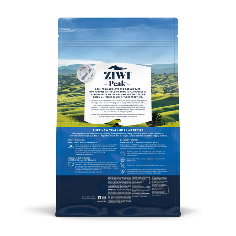 20% OFF - ZIWI Peak Dog Air Dried Food Lamb (1KG)