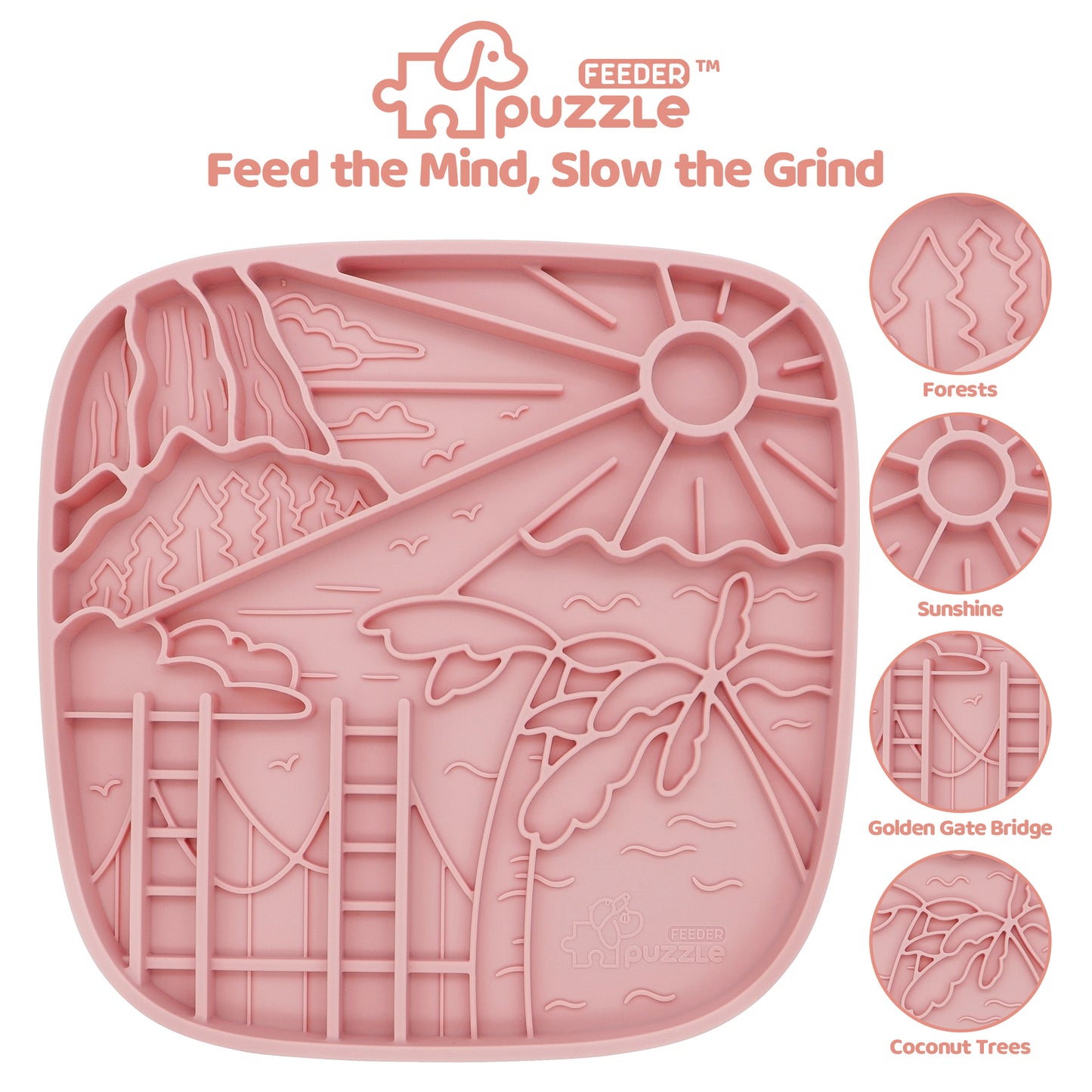 Puzzle Feeder Mat Flex Wave