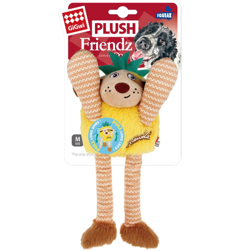 GiGwi Plush Friendz Long Dog Toy