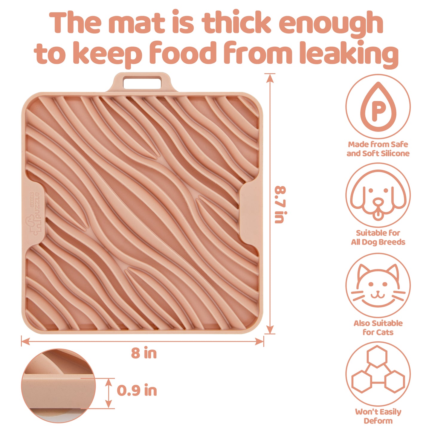 Puzzle Feeder Mat Flex Wave
