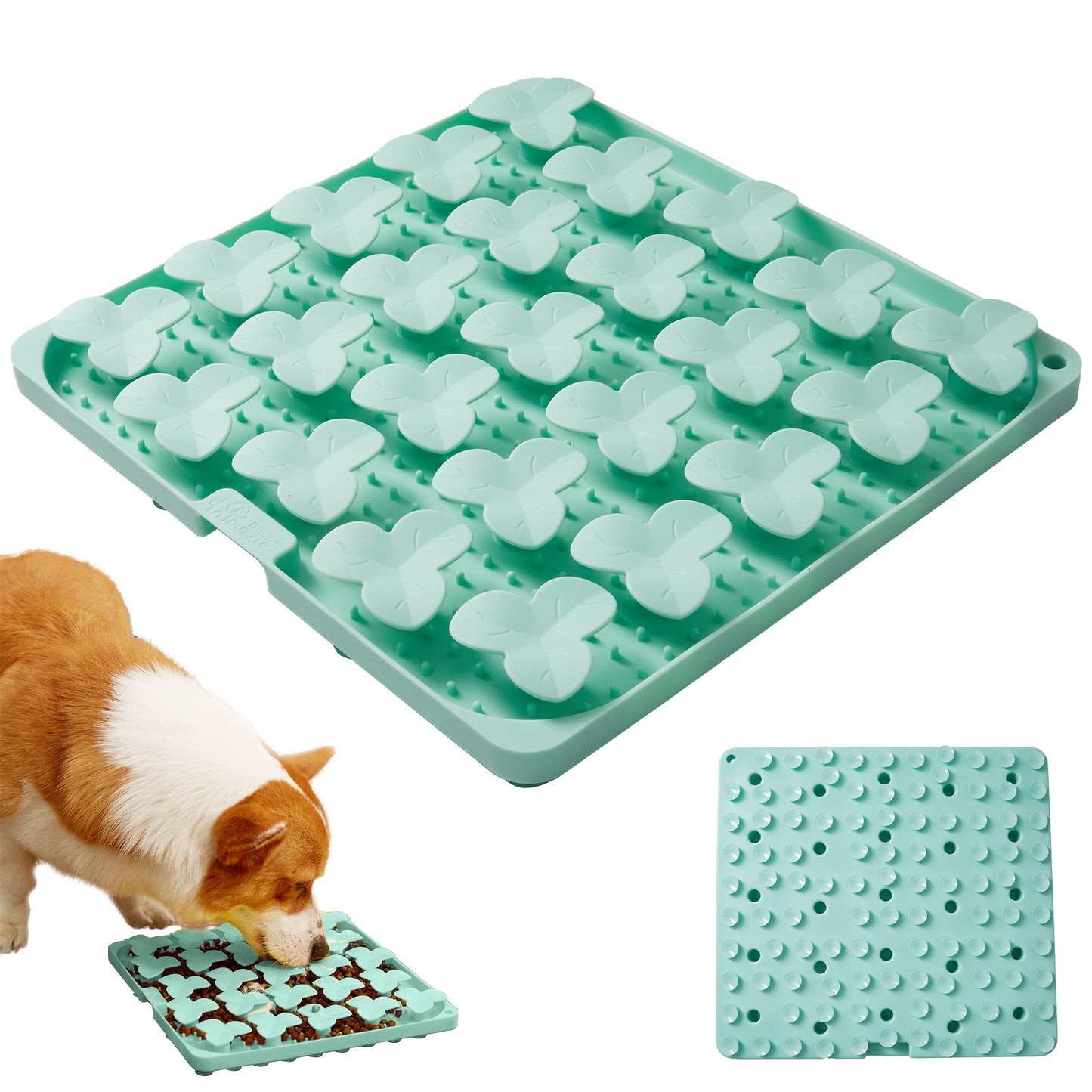 Puzzle Feeder™ Interactive Dog Slow Feeder Mat (Green)