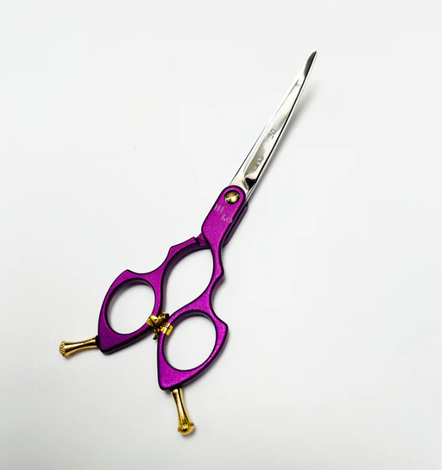 Hiko 6.5" Purple Curve Scissors