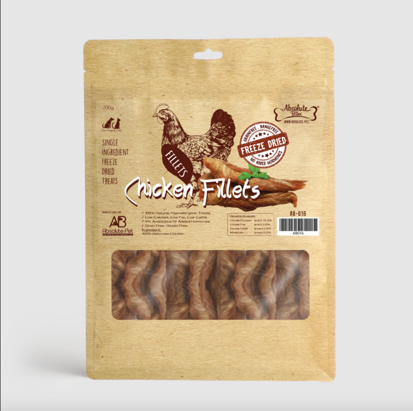 Absolute Bites Freeze Dried Chicken Fillet (200G)