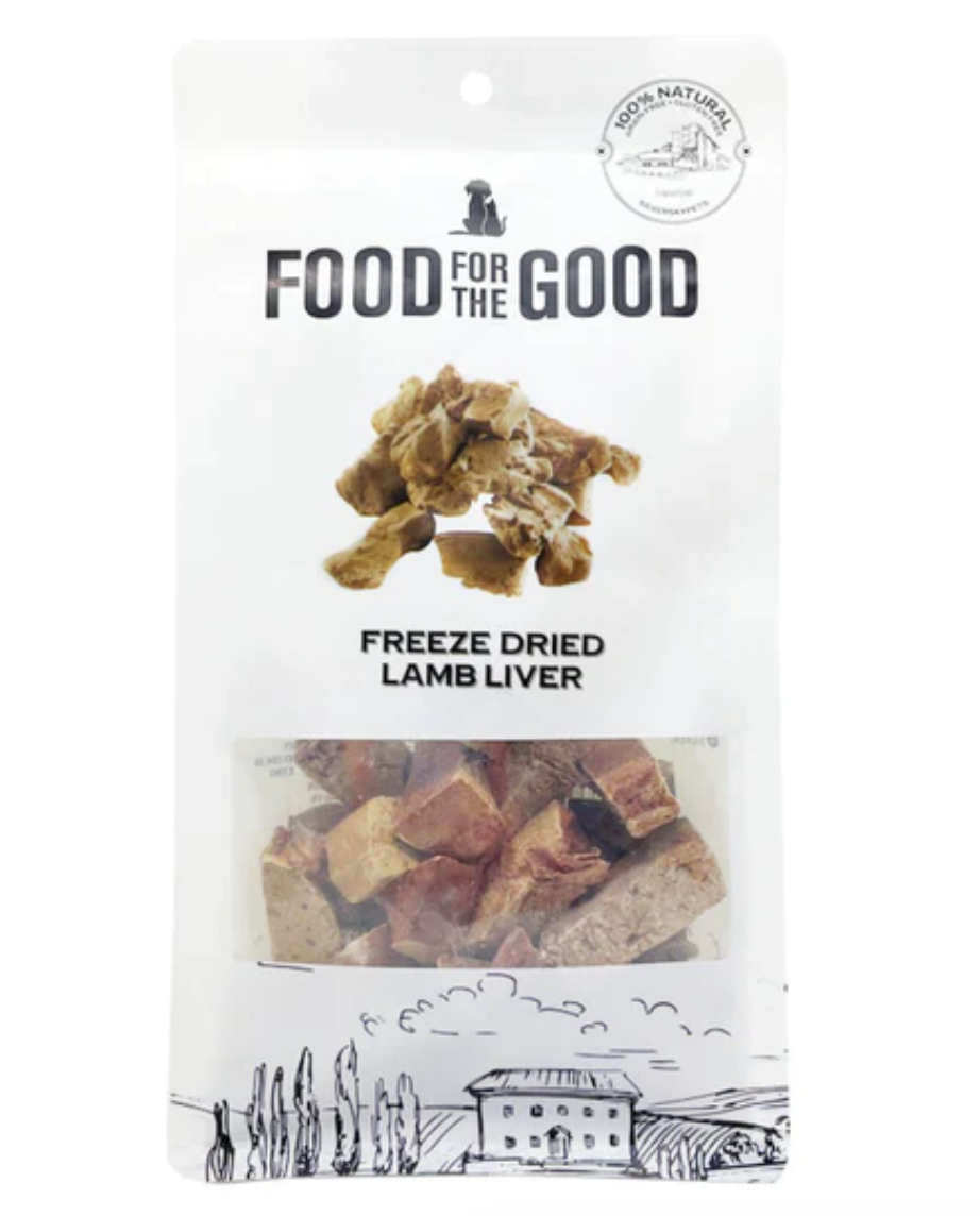 Food For The Good Freeze Dried Lamb Liver for Cats & Dogs (70g)