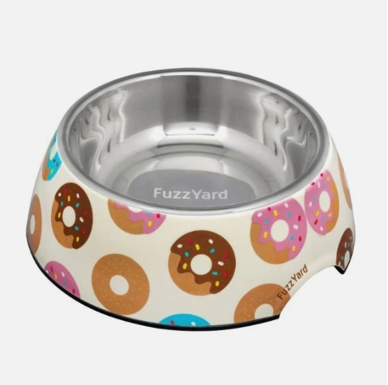 Fuzzyard Easy Feeder Bowl - Go Nuts For Donuts