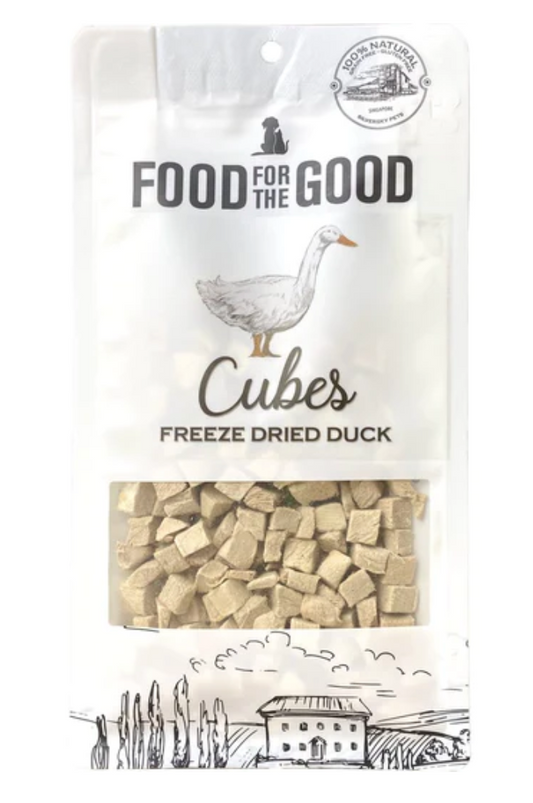 Food For The Good Duck Cubes Freeze-Dried Treats For Cats & Dogs (70g)