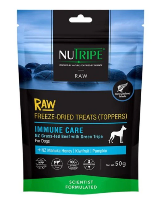 Nutripe Raw Freeze Dried Dog Treats & Toppers (Immune Care)