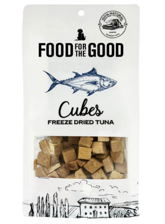 Food For The Good Tuna Cubes Freeze-Dried Treats For Cats & Dogs 70g