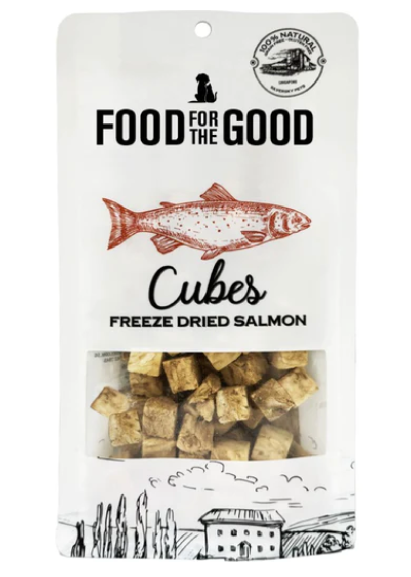 Food For The Good Salmon Cubes Freeze-Dried Treats For Cats & Dogs 70g