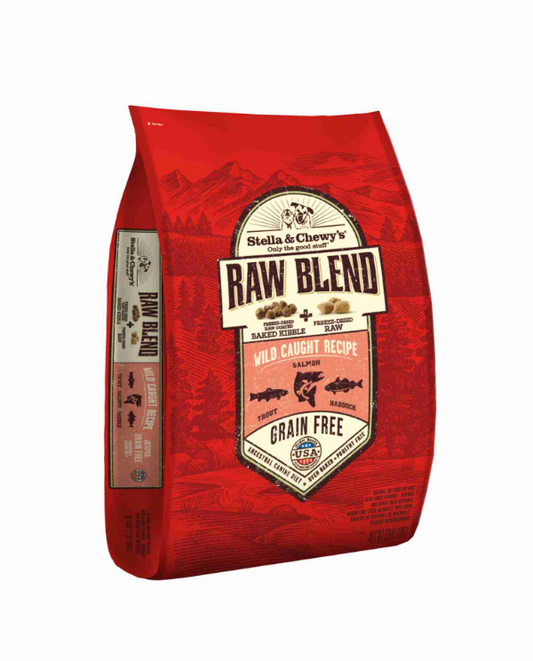 Stella & Chewy’s Raw Blend Wild Caught Fish Kibble With Freeze-Dried Raw Grain-Free Dry Dog Food