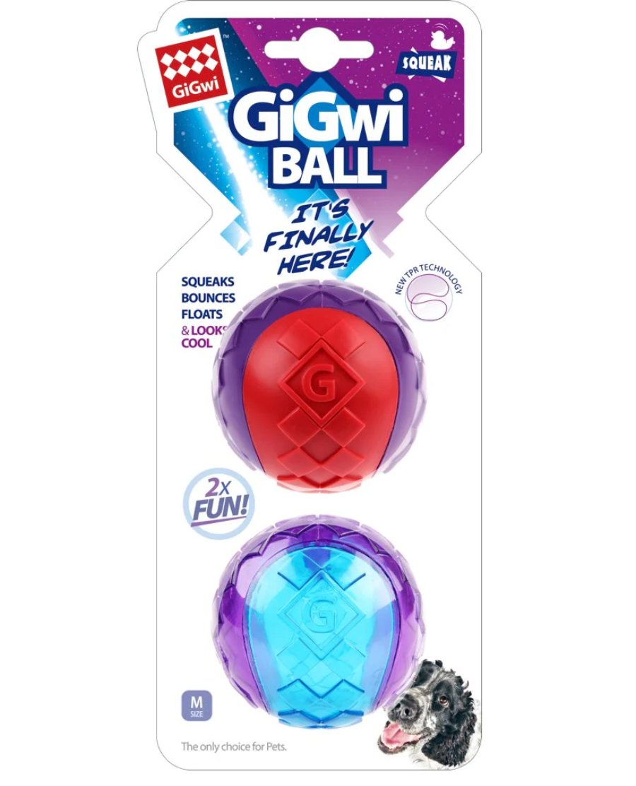 GiGwi Signature Ball Combo Medium (2pcs - 6.4cm)