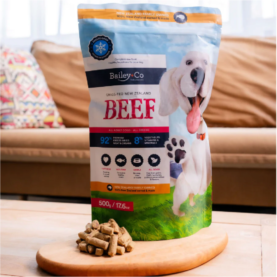 Bailey + Co New Zealand Freeze Dried Raw Dog Food (Beef)