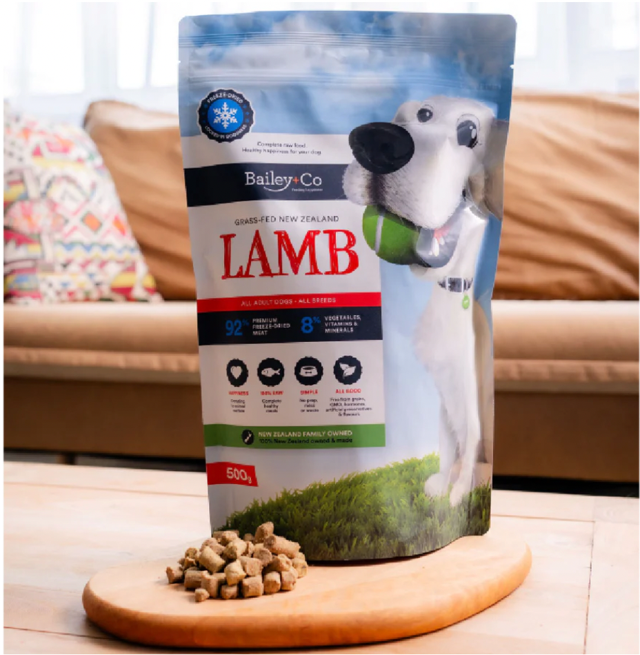 Bailey + Co New Zealand Freeze Dried Raw Dog Food (Lamb)