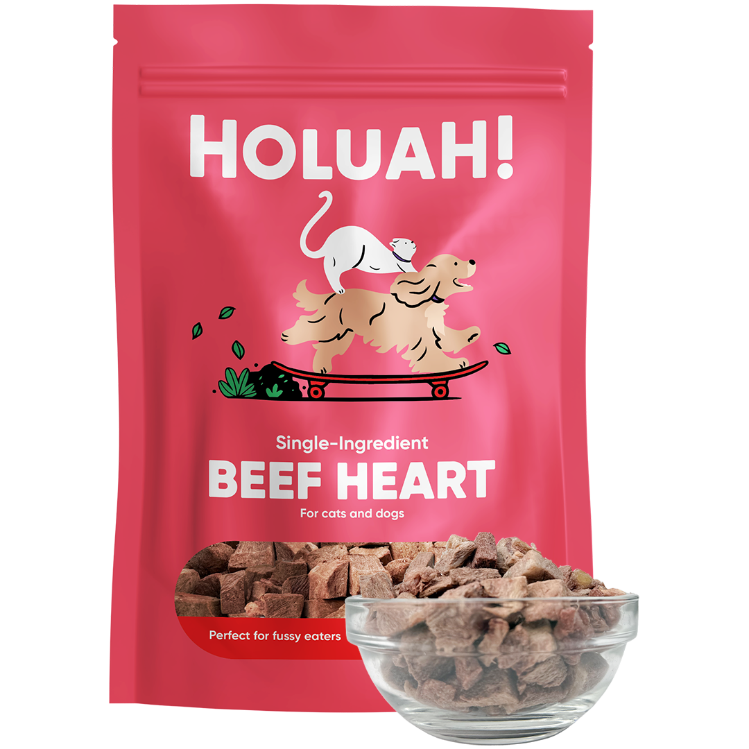 Holuah! Freeze Dried Single Ingredient Treats for Cats & Dogs 70g - 9 Flavours (100% Real Meat)