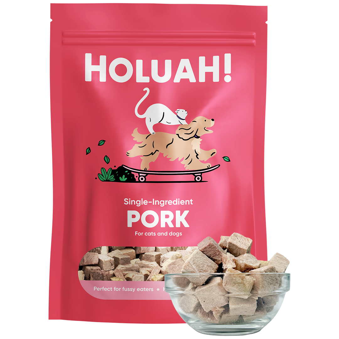 Holuah! Freeze Dried Single Ingredient Treats for Cats & Dogs 70g - 9 Flavours (100% Real Meat)