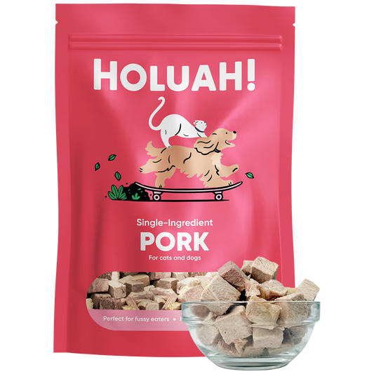 Holuah! Freeze Dried Single Ingredient Treats for Cats & Dogs 70g - 9 Flavours (100% Real Meat)