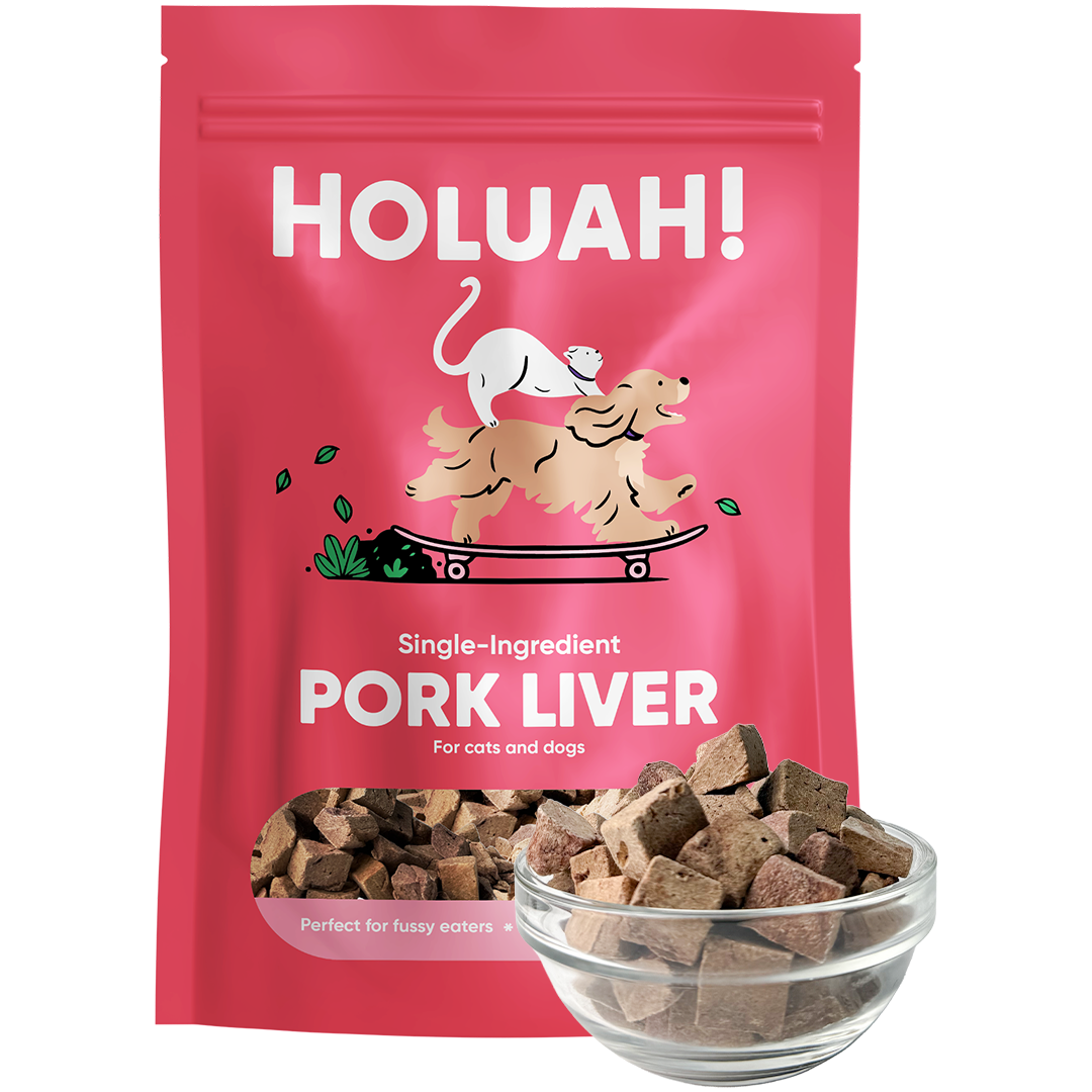 Holuah! Freeze Dried Single Ingredient Treats for Cats & Dogs 70g - 9 Flavours (100% Real Meat)
