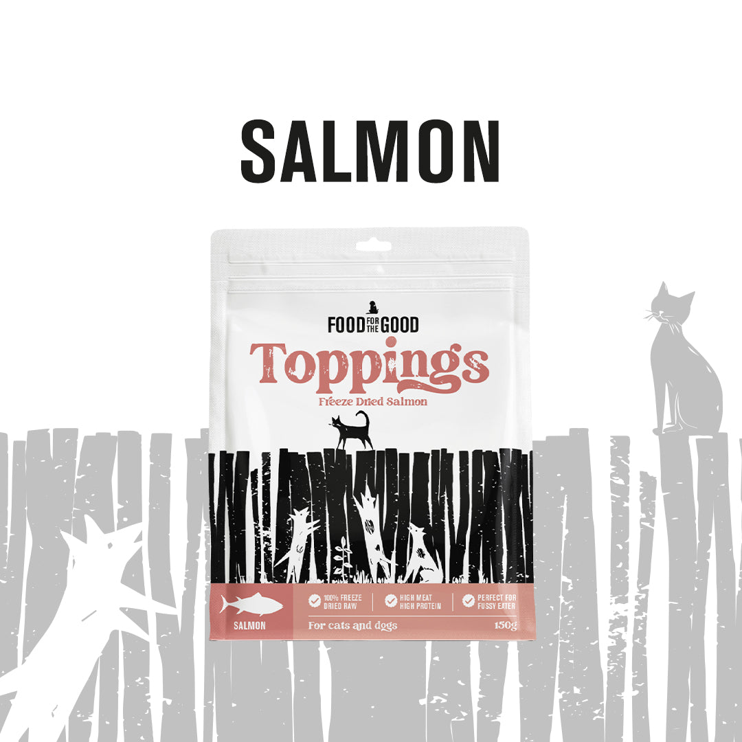 Food For The Good | FFTG Freeze Dried Raw Toppings for Cats & Dogs 250g - 4 Flavours | High Protein