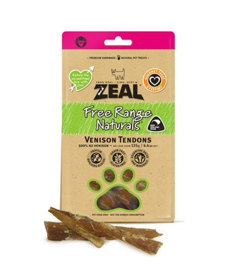 Zeal Free Range Naturals Venison Tendons (125g)