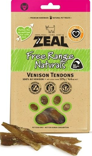 Zeal Free Range Naturals Venison Tendons (125g)