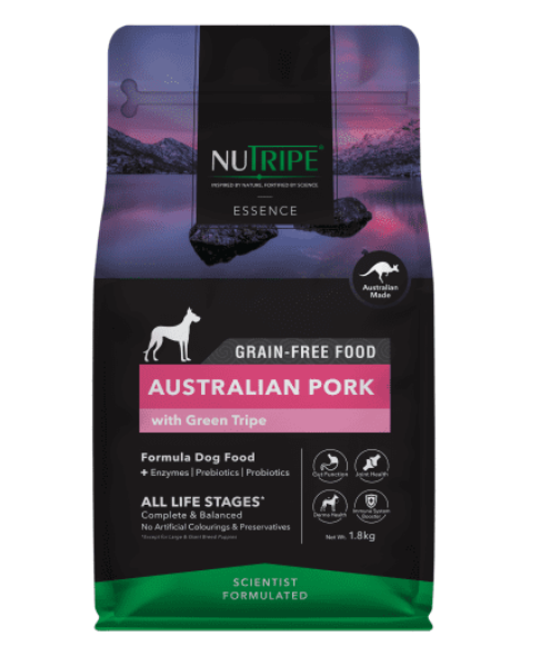 Nutripe Essense Pork Kibbles 1.8kg