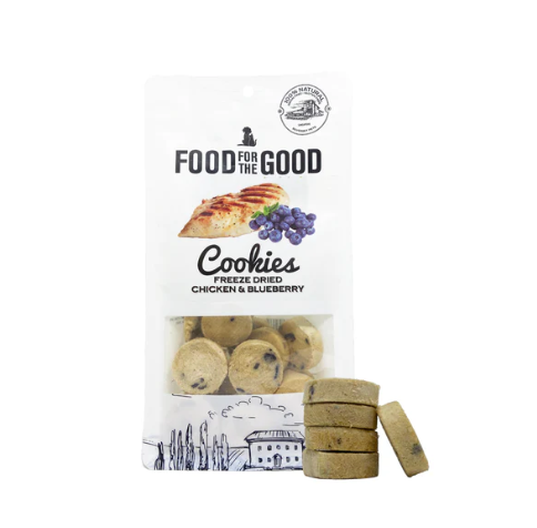 Food For The Good Freeze Dried Chicken & Blueberry Cookies for Cats & Dogs (70G)