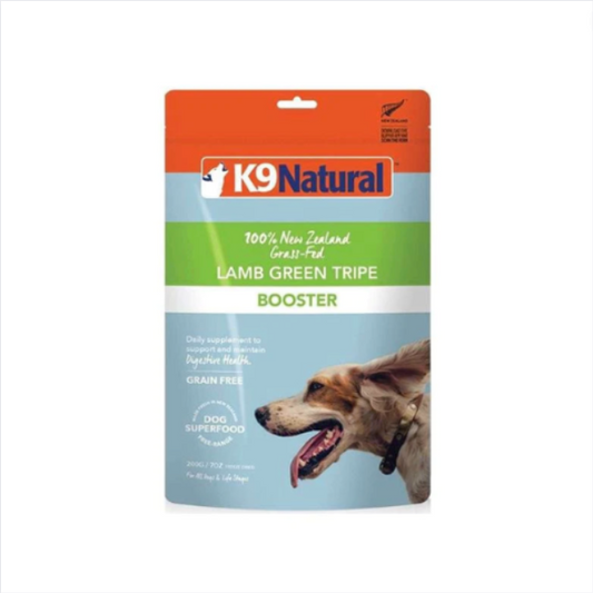 20% OFF - K9 Natural Freeze Dried Lamb Green Tripe Booster Dog Food (200G)