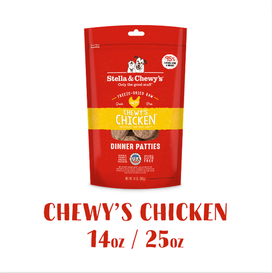 Stella & Chewy's Freeze Dried Dinner Patties Chicken (14OZ/25OZ)
